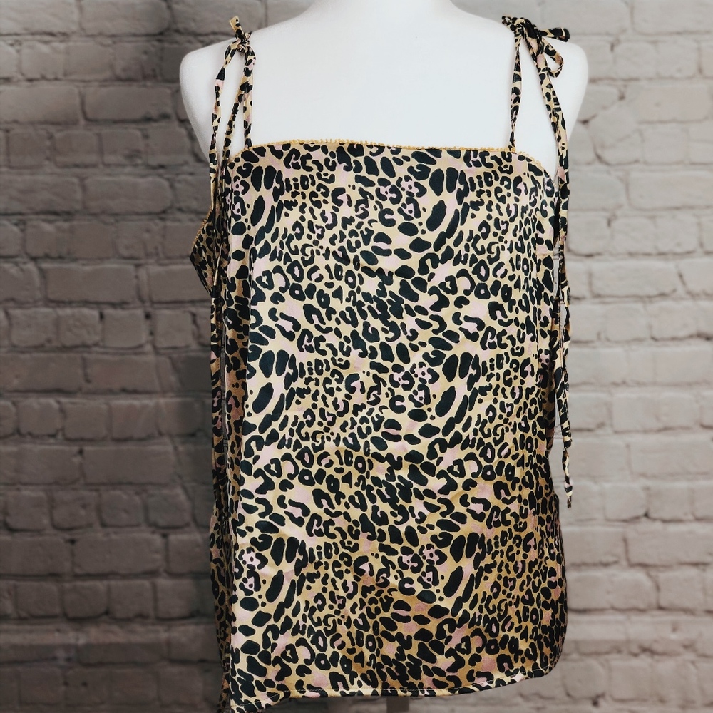 Leopard print camisole